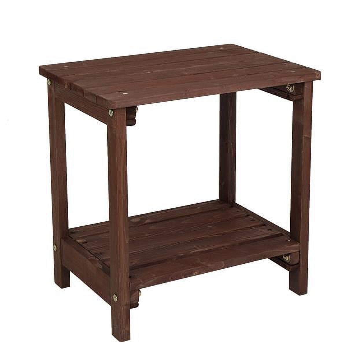 Rectangular Wood Side Table, Sturdy, Versatile for Bedroom, Living Room & Office , Light Brown