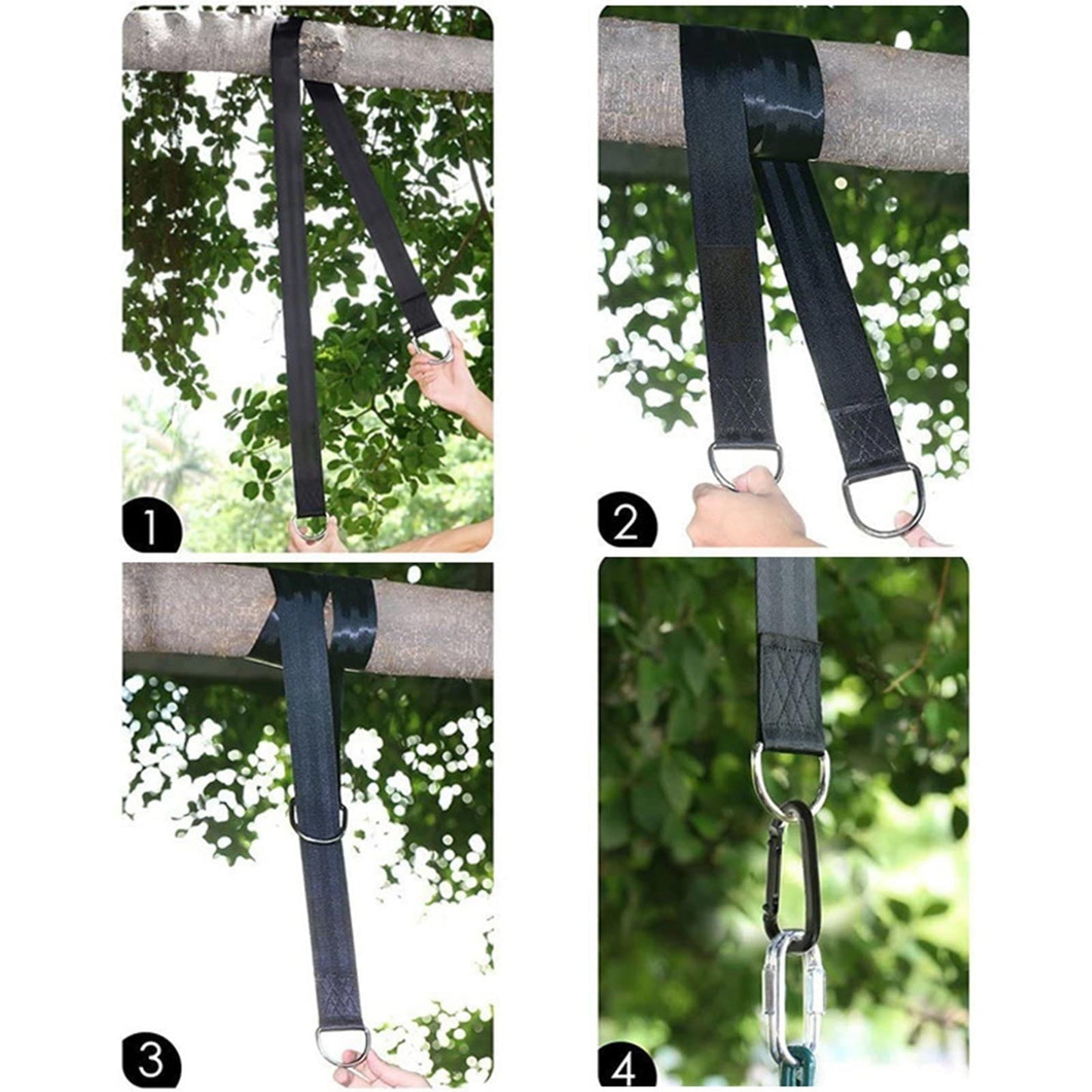 Nsxcdh Savings Heavy‑Duty Camping Hammock Strap – High‑Strength Polyester Swing Strap for Outdoor Use Fast-Selling