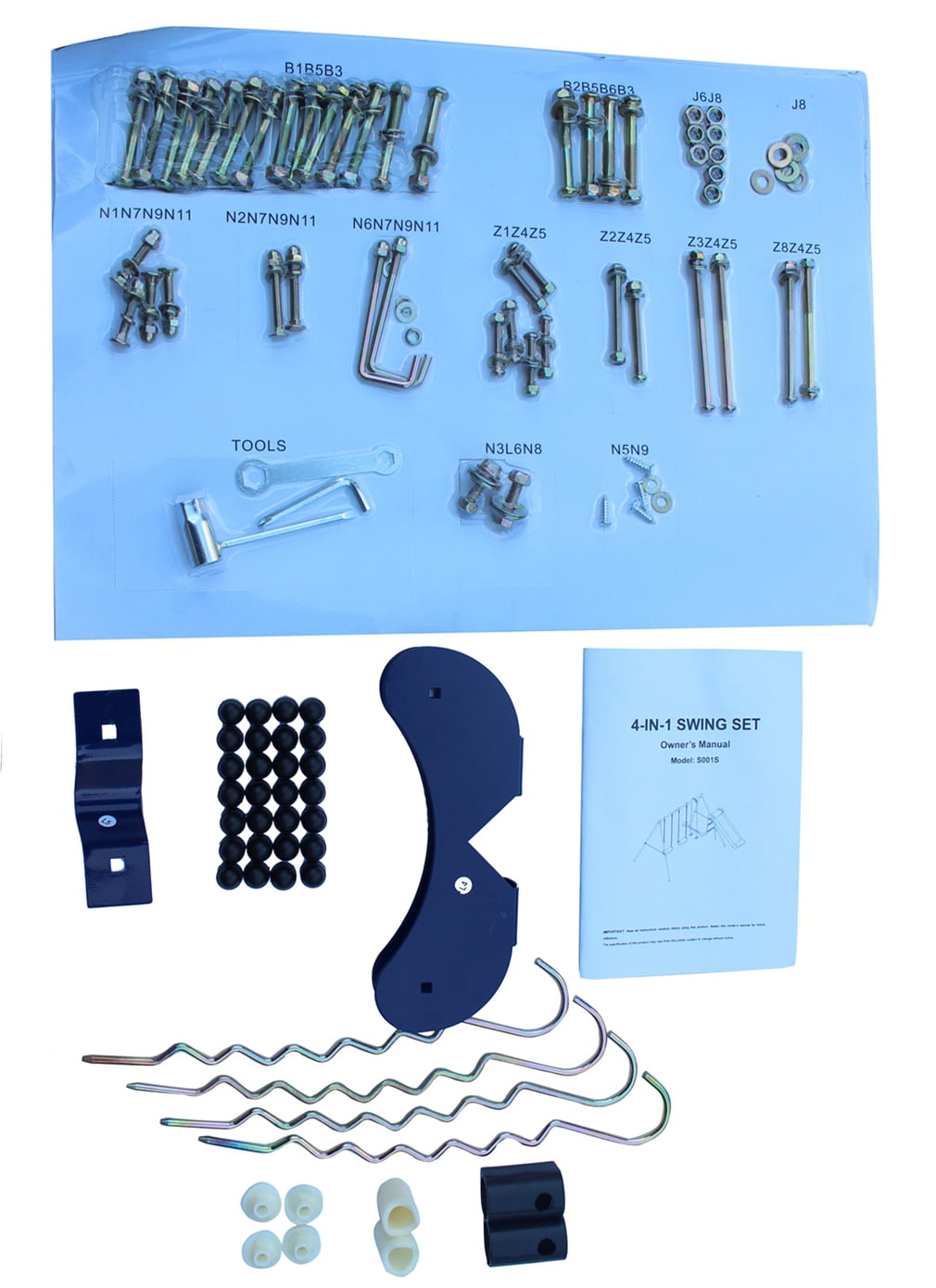 A-Frame Metal Swing Set w/ Slide outdoor playground