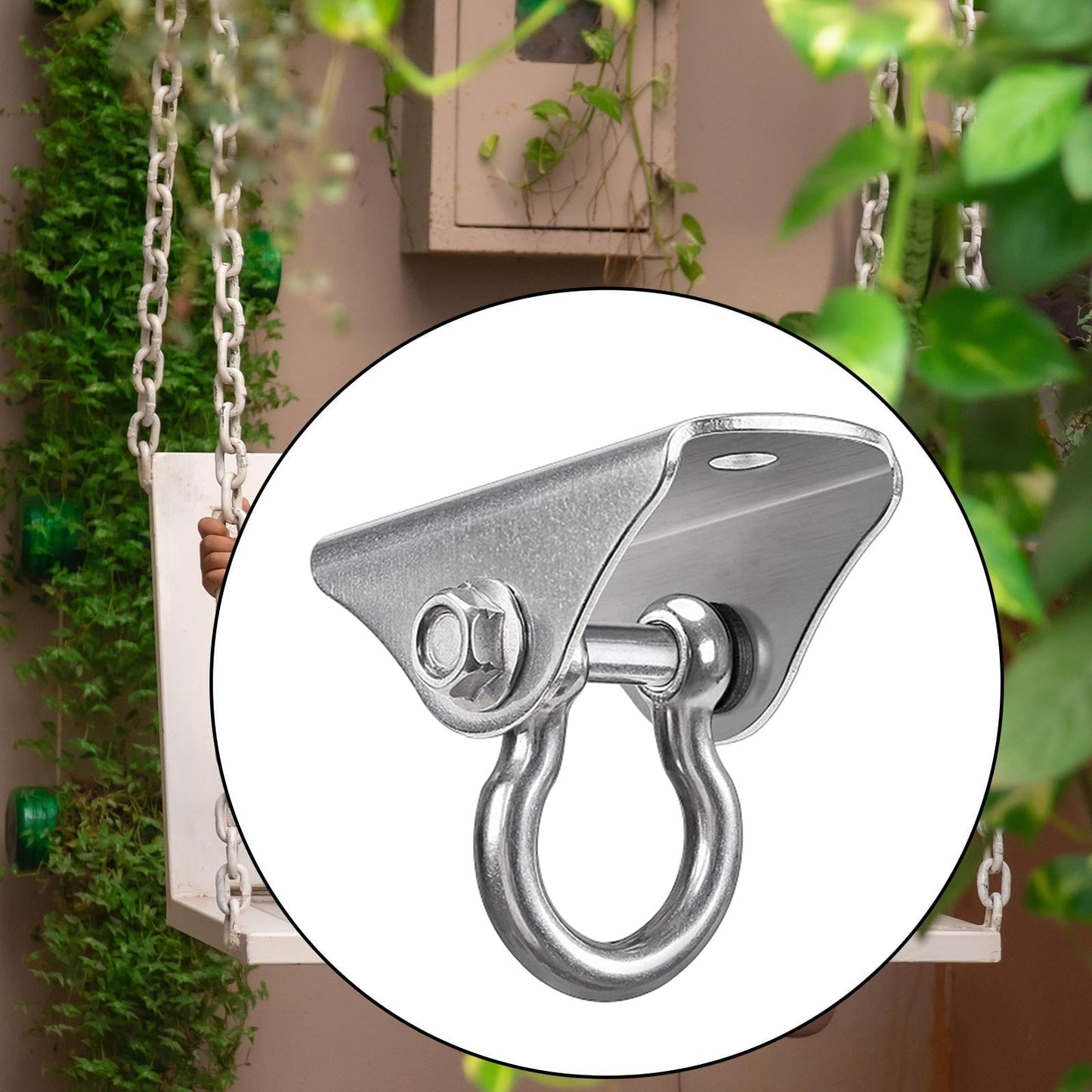 Zxpjkyu Hanging Hook Bracket Swing Hangers Ceiling Buckle Metal Hammock Yoga Accessories