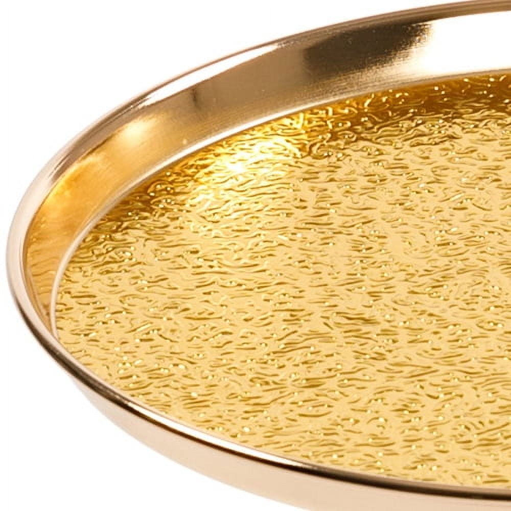 2 Pcs Adjustable Side Table, Small Tea Martini Table, Gold, Natural Marble Decorative Pedestal End Table for Display and Storage