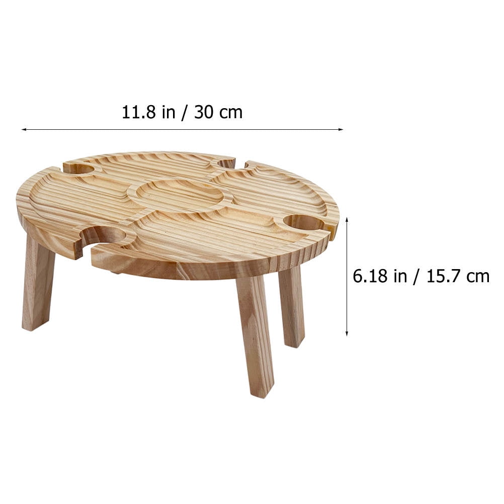 Tineasur Portable Picnic Table Picnic Table Wood 1Pcs for Travel