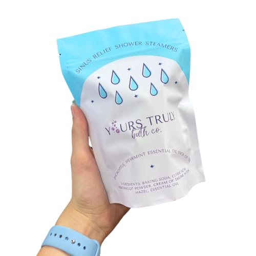 Sinus Relief Shower Steamers, Eucalyptus Aromatherapy Shower Steamers, Shower Tablets Aromatherapy, Shower Steamers with Essential Oils, Shower Bombs Made in the USA, Stress Relief and Self Care