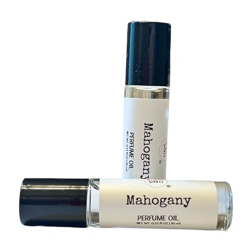 MAHOGANY Roll-On Perfume Oil - 10ml, Premium Fragrance Oil, Vegan, Long Lasting Body Oil, Travel Size, Masculine