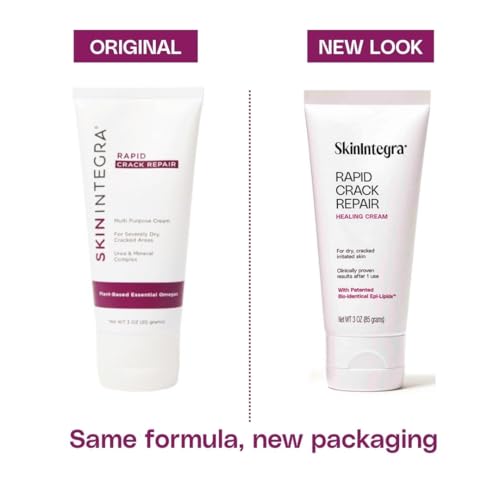 Rapid Crack Repair Cream, 25% Urea with Lactic Acid, Heals Cracked Heels and Diabetic Feet, Post-Surgery Scar Care, Fragrance-Free Barrier Cream, 3 oz