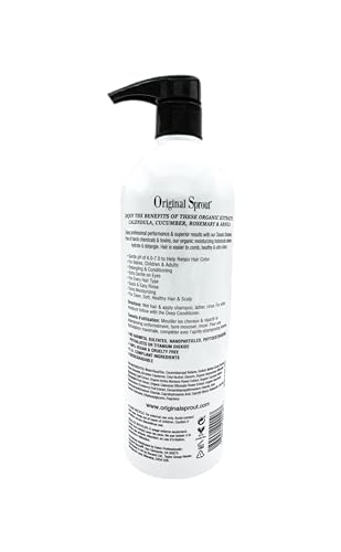 Original Sprout Classic Shampoo for All Hair Types, Sulfate Free and Vegan Shampoo, 32 oz. Bottle