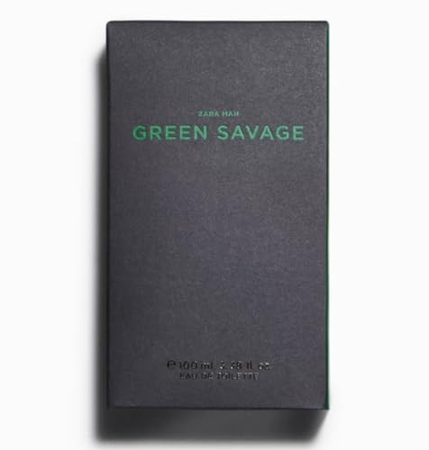 Zara Man Green Savage Cologne for Men EDT Eau De Toilette 100 ML (3.4 FL OZ)