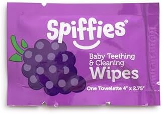 Baby Teeth Wipes - Apple & Grape Flavor Variety, Xylitol-Enriched Baby Gum Cleaner & Dental Wipes for Teething Relief and Teeth Cleaning - Safe for Infants & Toddlers, 20 Count (Pack of 3)