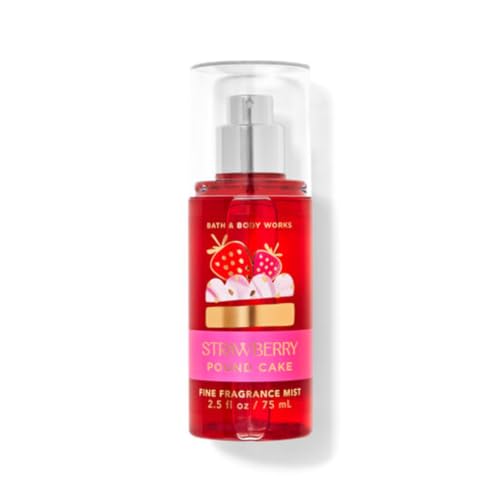 Bath & Body Strawberry Pound Cake Mini Travel Size Fine Fragrance Mist, 2.5 fl. oz. / 75 mL (Packaging Styles May Vary)