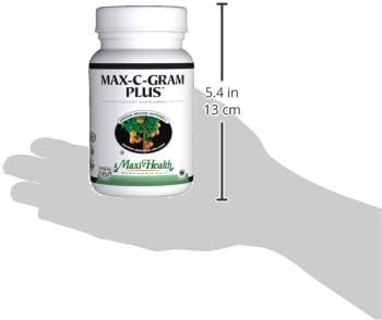 Maxi Health Max C Gram Plus -Gradual Release Buffered Vitamin C Tablets, 180 Count (Pack of 1)