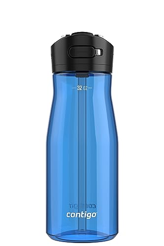 Contigo Ashland 2.0 Leak-Proof Water Bottle, 32oz., Blue Poppy