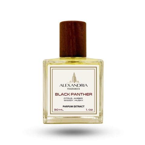 Alexandria Fragrances| Black Panther | Extrait de parfum | Inspired by Bvlg. Tygar | Grapefruit, Citrus and Wood Scent (30ml)