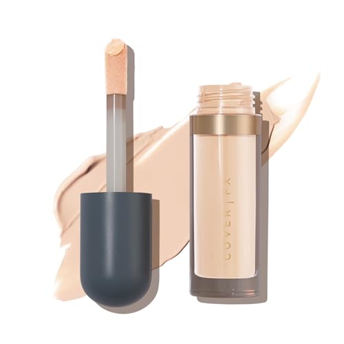 COVER FX Skin Discovered Longwear Full Coverage Concealer | Buildable Crease-Resistant High Coverage Formula Conceals, Corrects, and Brightens, | F1- Fair to light Neutral Peach Undertones