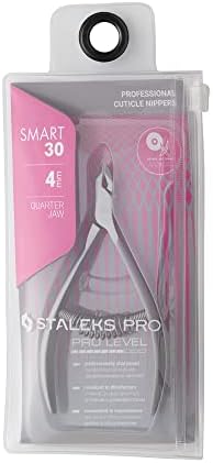 Staleks Pro SMART 30 Cuticle Nippers – 4 mm Blades – Satin Finish – Stainless Steel – Professional Tool for Classic Manicure and Hardware Procedures