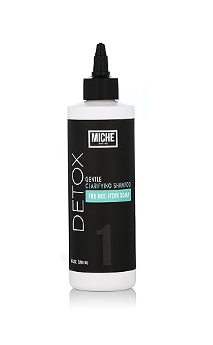 Miche Beauty Detox Gentle Clarifying Shampoo - Anti-Dandruff, Deep Cleanse & Buildup Removal, Refreshing Scalp Care for All Hair Types