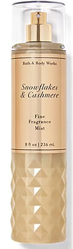 Bath & Body Works Fine Fragrance Body Spray Mist 8 fl oz / 236 mL (Snowflakes & Cashmere)