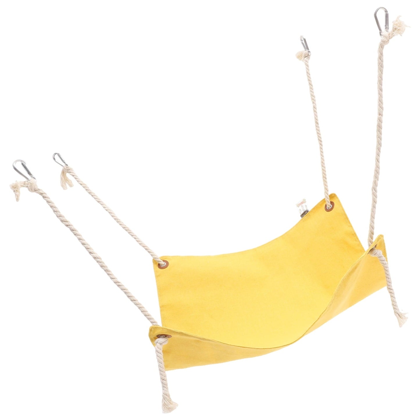 HONMEET 1 Set Swing Bed for Cats Yellow Cotton Linen for Indoor Use Comfortable Pet Resting