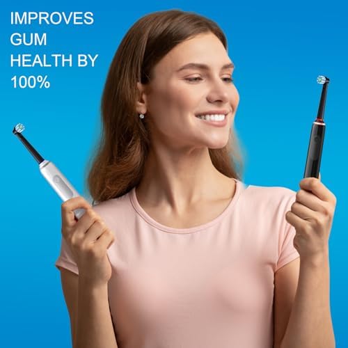 Replacement Toothbrush Heads for Oral B Pro 1000 Replacement Heads,Braun Replacement Brush Heads Refill Compatible with Genius X,Smart 1500,Pro 5000,8 Count,White