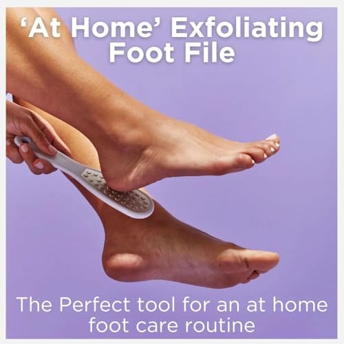 Foot Care Callus Softener - Footlogix Callus Softener Spray & Double Sided Foot File Set for Dry, Rough, Cracked Heel - Feet Exfoliator & Scrubber for Convenient Pedicure at Home