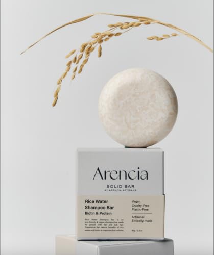 Korean Rice Water Shampoo Bar for Hair Growth & Strengthening, All Natural Formula with Biotin & Protein - Korean Hair Care