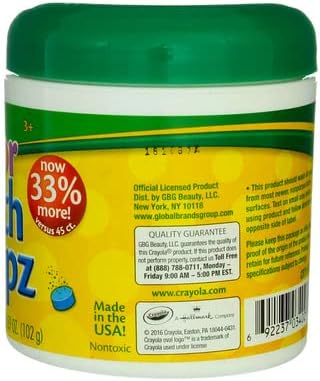 Crayola Color Bath Dropz 3.59 Ounce - 60 Tablets (Pack of 4)