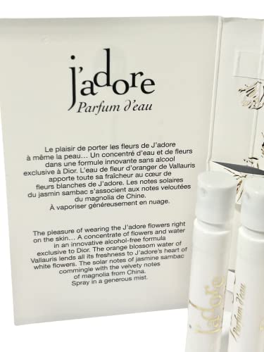 Dior J'adore Parfum D'Eau Women Sample Spray Perfume Set of 3