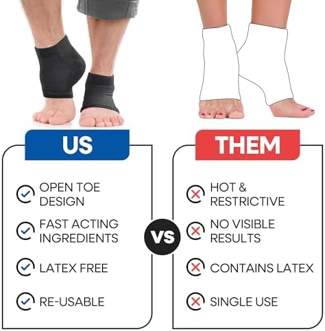 Moisturizing Socks for Men | Cracked Heel Treatment with Aloe Vera | Moisturizer Foot Callus Remover | Aloe Socks for Cracked Heels & Dry Cracked Feet | Lotion Infused Gel Heel Socks (XL - 3 Pairs)