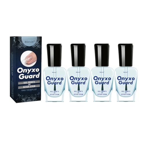 OnyxoGuard Nail Growth and Repair Serum,Nail Strengthener for Thin Nail, Brittle & Damaged Strengthener Base Coat Nail Polish Repair Nail Growth Treatment, Crystal Clear (2PCS)