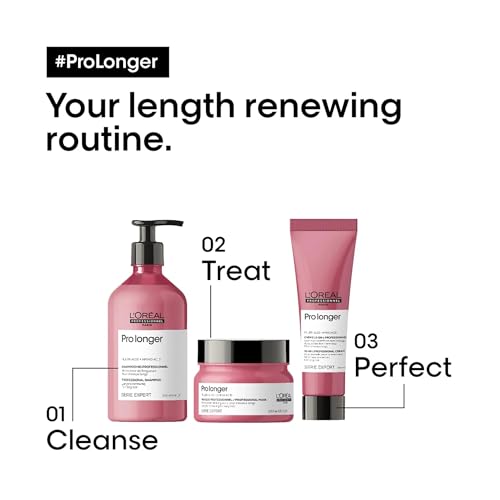 L'Oréal Professionnel Paris Pro Longer Heat Protectant Cream - For Thinned Hair, Fills and Visibly Reduces Appearance of Split Ends, Provides Thicker Hair and Shine