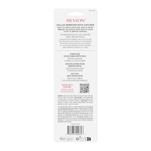 Revlon Callus Remover, Foot File for Wet or Dry Skin, Pedicure Tools,Gently Removed Callus and Dead Skin, Easy to Use (Pack of 1)