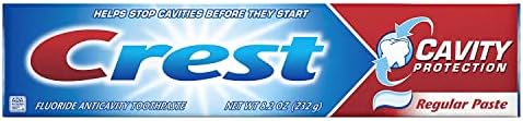 Crest Fluoride Anticavity Toothpaste, Prevents Cavities Before They Start, Regular Paste, 8.2 Ounce (Pack of 5)