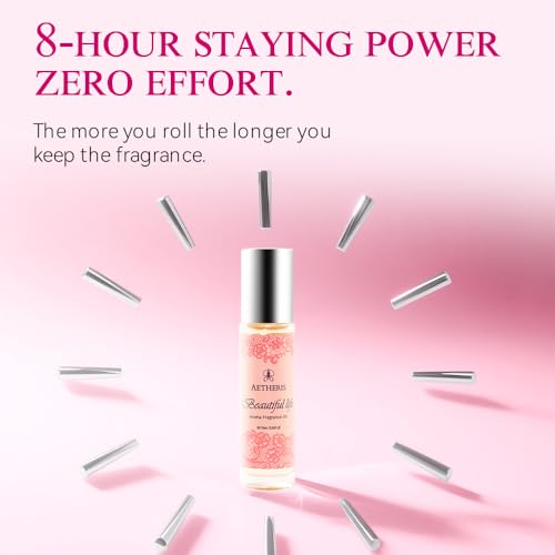 AETHERIS Pheromone Perfume for Women, Sweet floral,Long-lasting, Natural Roll-On Perfume Oil