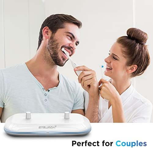 Galvanox Dual Toothbrush Charger for Philips Sonicare Electric Toothbrushes - Replacement for HX6100 Works with Protective Clean 4100, 6100, Kids Models & More (Waterproof Charging Base) 2-in-1