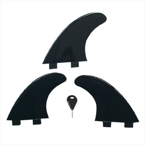 Funktion Soft Fin TPU Flex Fin Set FCS fin 3pcs Black FKSF-3-BLK