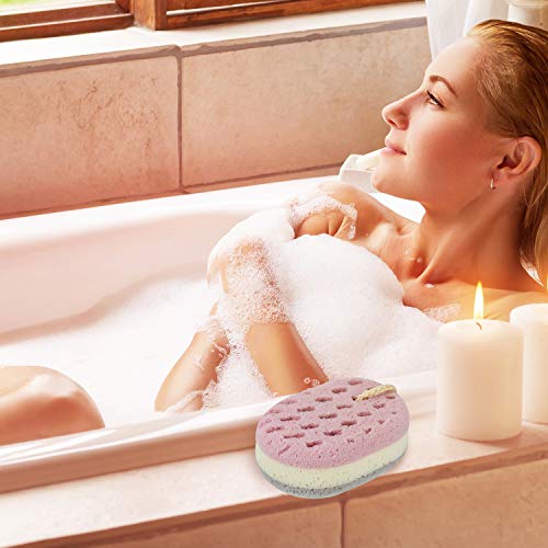 8 Pieces Soft Bath Sponge Shower Sponge Gentle Soothing Body Sponge Bath Shower Sponge for Women Men Kids, Multi-Color