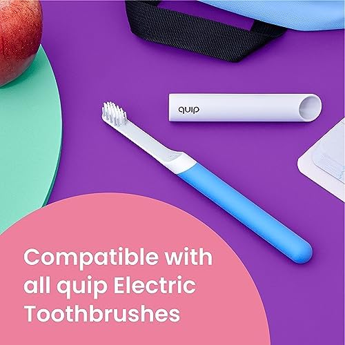 quip Sonic Toothbrush Replacement Heads for Kids - 3 Pack - Verified quip Small Brush Head Refills for Electric Toothbrushes - Soft Bristles, Compact & Flexible - Last 3 Months Each