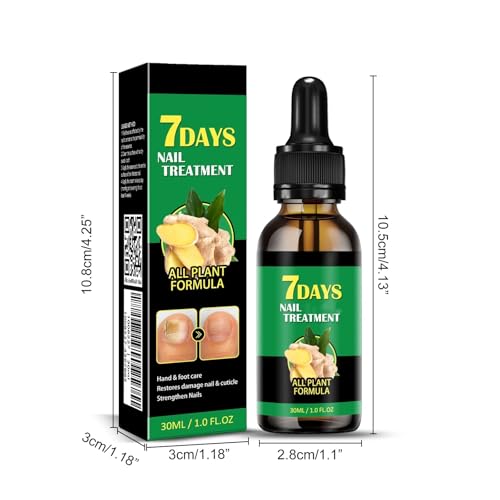 Ginger Nail Treatment Nail Support Nail Care, 7Days Nail Treatment Serum, Multi-Purpose Nail Repair