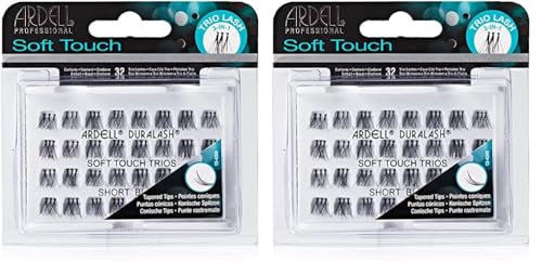 Ardell Soft Touch Trio Individuals Knotted, Short Black (Pack of 2)