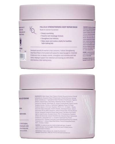 Keranique Hair Mask: Deep Repair & Hydration for Dry, Damaged Hair - Keratin Protein Boost for Fine Strands - Intense Moisturizer for Women