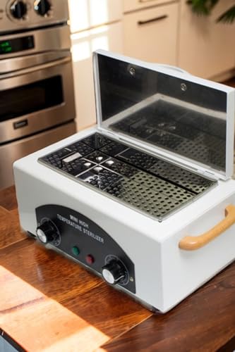 Nail Tool Sterilizers,Mini High Temperature Autoclave Machine with Timer