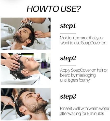 Gray Hair Reverse Shampoo Bar,Black Hair Soap for Deep Clean The Scalp Grey for Unisex Shampoo Soap for Women and Men