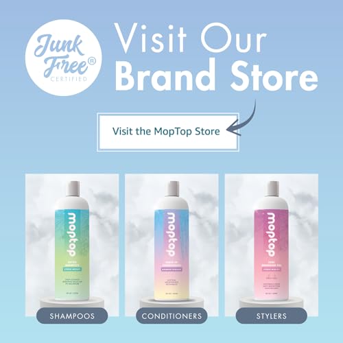 MopTop Leave In Conditioner for Curly Hair – Hair Moisturizer to Soften, Moisturize & Hydrate, Anti Frizz for All Textures & Curl Types, Sulfate & Paraben Free Hair Conditioner (Bamboo Essence, 8oz)