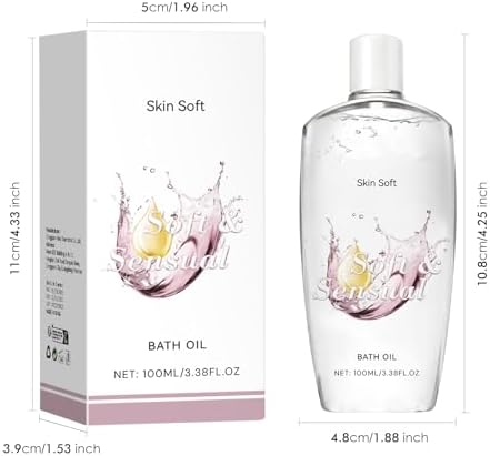 Soft Sensual Bath Oil, Women's Original Bath Oil - Long-Lasting Hydration, Nourishes, Smooths, Firms, Suitable for All Skin Types (2 pcs)