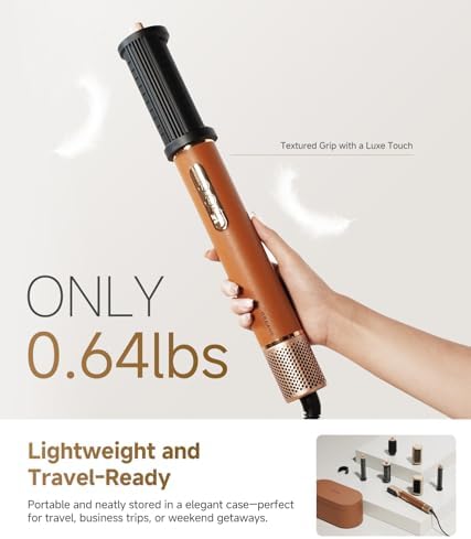 DREAME AirStyle Pro 7-in-1 Hair Styler & High Speed Dryer | Magnetic Attachments for Curling, Smoothing, Volumizing | Fast Drying, Frizz Control, Cool Shot | Luxury Leather Package