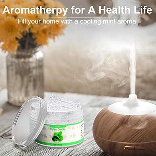 Menthol Crystals Bulk 1lb, 100% Pure Organic Mint Crystals | Great for Making Shower Steamers, Creams and Soaps