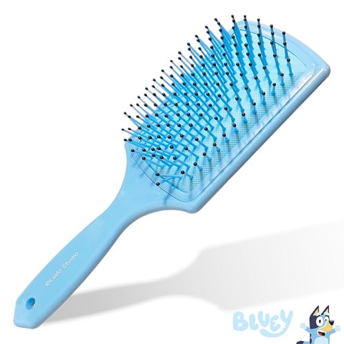 LUV HER Licenced Bluey Kids Hair Brush & Spa Headband Set for Girls - Features Bluey - Fun Grooming Kit for Detangling, Styling & Skincare - Soft & Stretchy One Size, Ages 3+