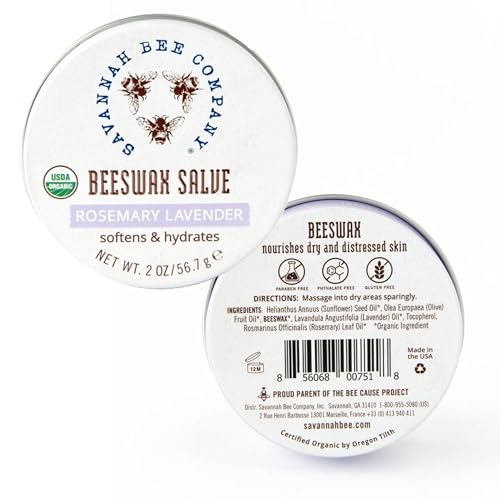 Savannah Bee Company Original Beeswax Salve - Deep Moisturizer Hand Salve