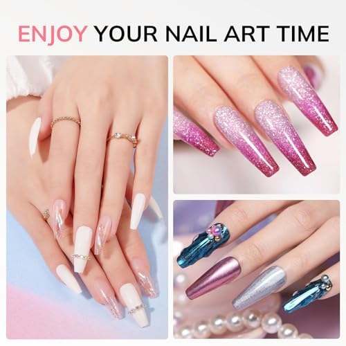 Lavinda Handheld UV Light for Gel Nails, Mini Nail Lamp, Portable Cordless Rechargeable UV Led Nail Lamp Nail Dryer for Fast Curing Gel Polish USB Flashlight for Home DIY Manicure