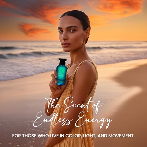 Lucianno Sunset Swim Extrait De Parfum 100mL – Long Lasting Perfume for Men & Women – Refreshing Citrus Scent with Bergamot, Ginger & Coconut Milk – Luxury Perfume for Daily Wear