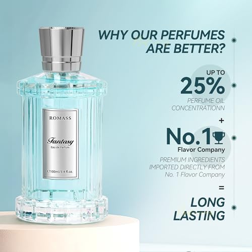 Fantasy EDP Eau de Parfum- Citrus Spicy Unisex Fragrance with Lemon, Bergamot & Ginger | 3.4oz Long-Lasting Spray